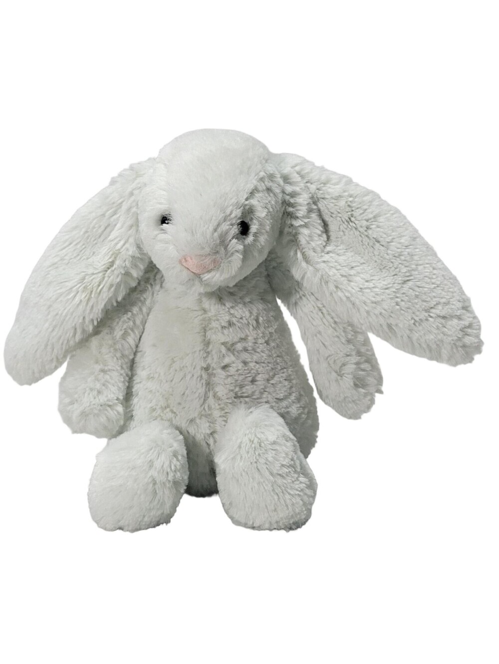 Jellycat Gray Bashful Bunny Rabbit Stuffed Animal Beanbag Plush Toy 8"
